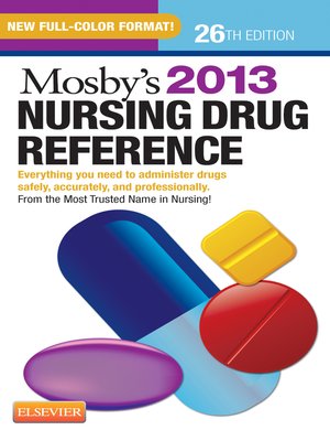 cover image of Mosby's 2013 Nursing Drug Reference--E-Book